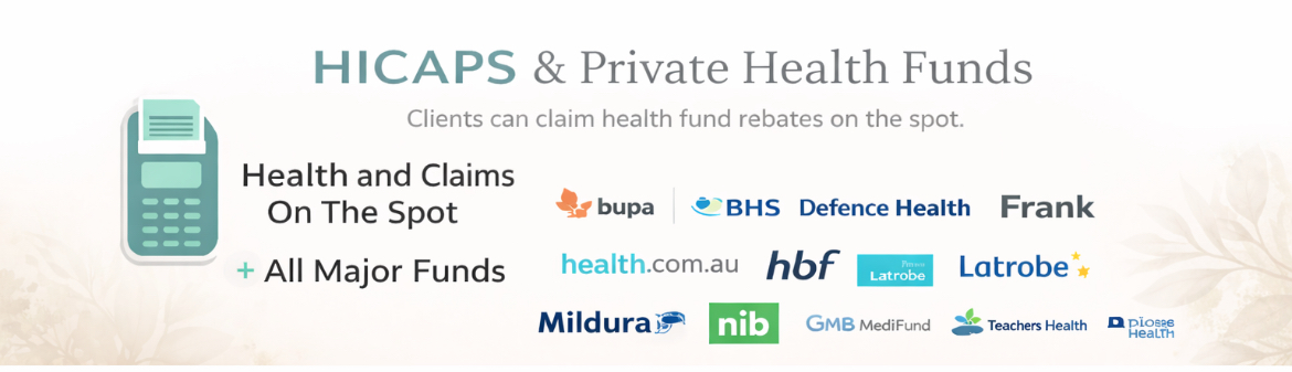 private health claiming options for Holistic Massage Healesville